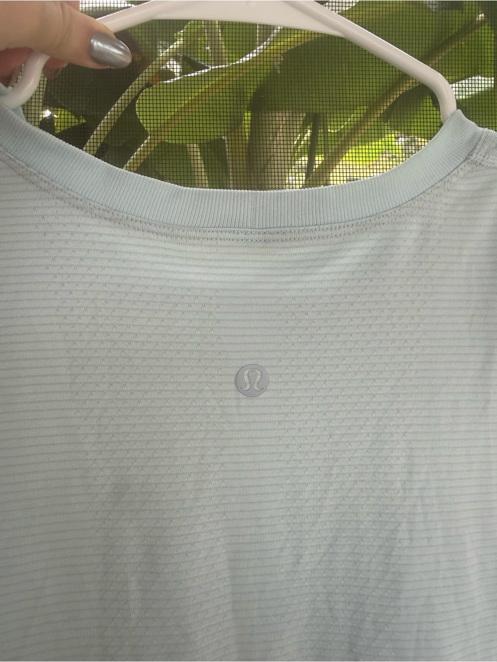 lululemon Swiftly Long Sleeve Light Blue Performance Crew